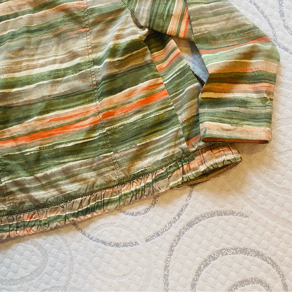 Chicos Size 1 Lightweight Open Front Multi Colore… - image 5